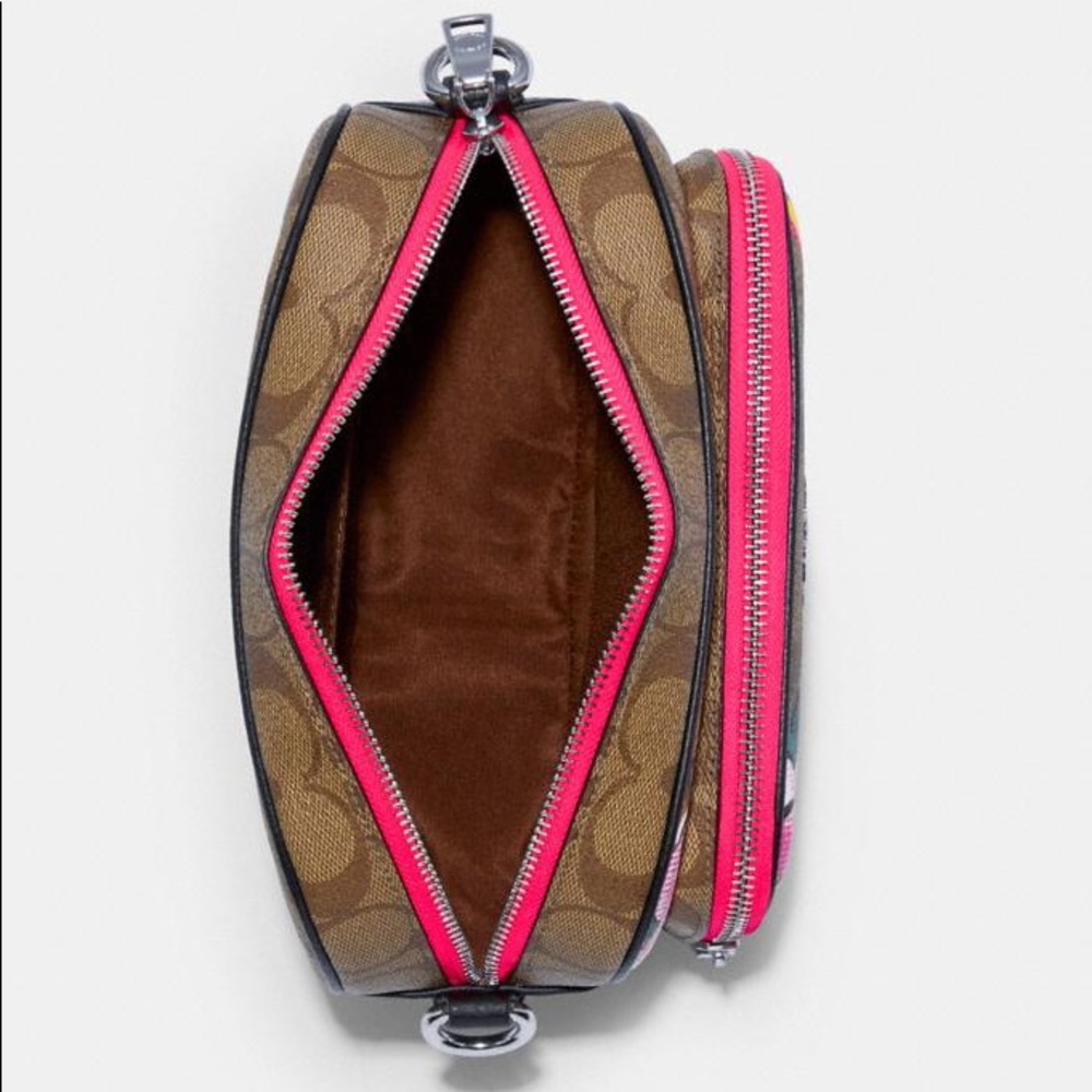 New💃Coach Court Crossbody Signature Vintage Rose - Picture 3 of 10